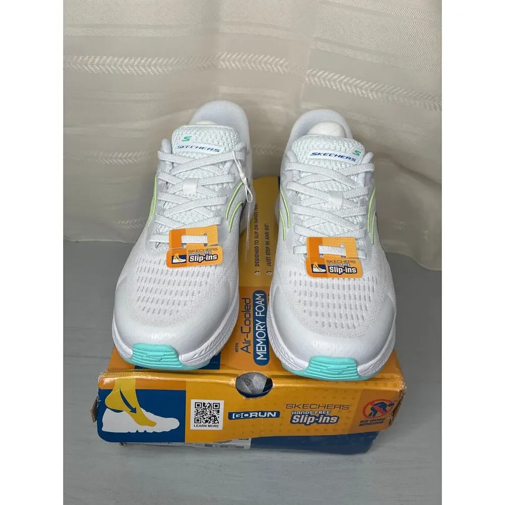Skechers Slip-Ins Go Run Consistent 2.0 Lockhart Sneakers White 6.5